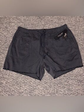 Supplies by Unionbay Casual Charcoal Gray Drawstring Shorts